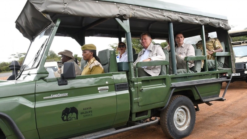 Fotografia dimineții - Klaus și Carmen Iohannis au vizitat Parcul Național Nairobi, din Kenya
